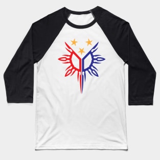 Tribal Philippines Filipino Sun and Stars Flag by AiReal Apparel Baseball T-Shirt